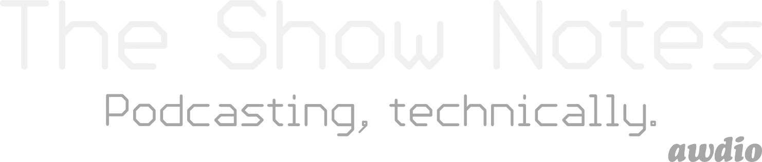 The Show Notes Logo White